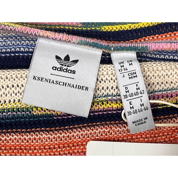 Adidas Originals Ksenia Schnaider Stripe Knit Dress M Multicolor NWT - Picture 11 of 16